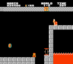 Play NES Super Mario Bros. (World) [Hack by Bash v1.0] (~Super Mario Bash.)  Online in your browser 